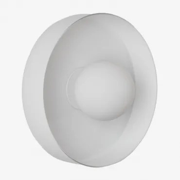 Aplique De Parede Para Casa De Banho Jaxal Branco & Ø25 Cm - Sklum