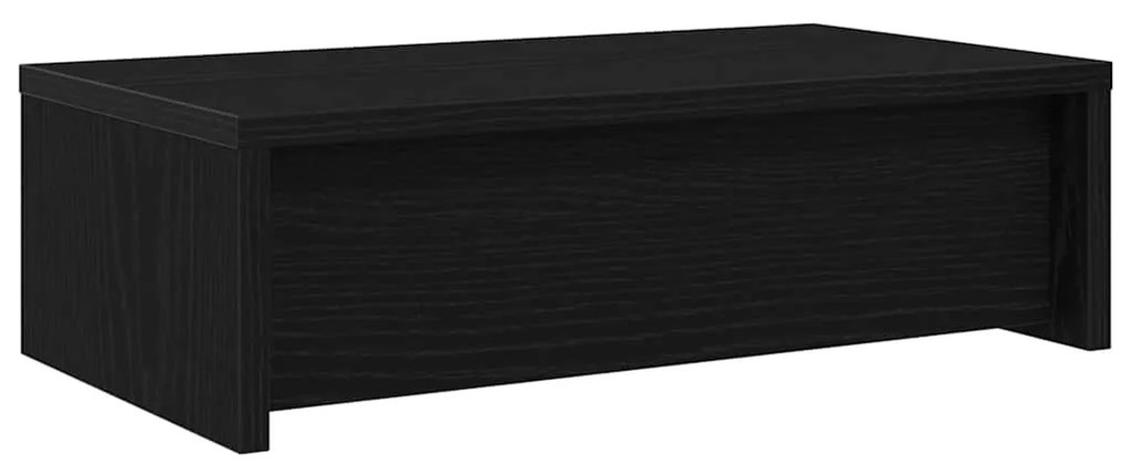 Suporte para monitor com gavetas deriv. madeira carvalho preto