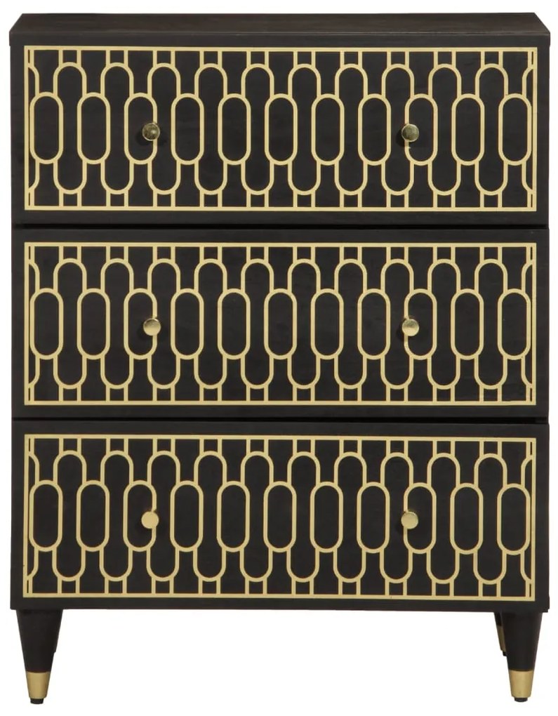 Móvel de apoio 60x33x75 cm madeira de mangueira maciça