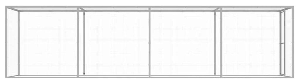 Jaula para gatos 6x1,5x1,5 m aço galvanizado