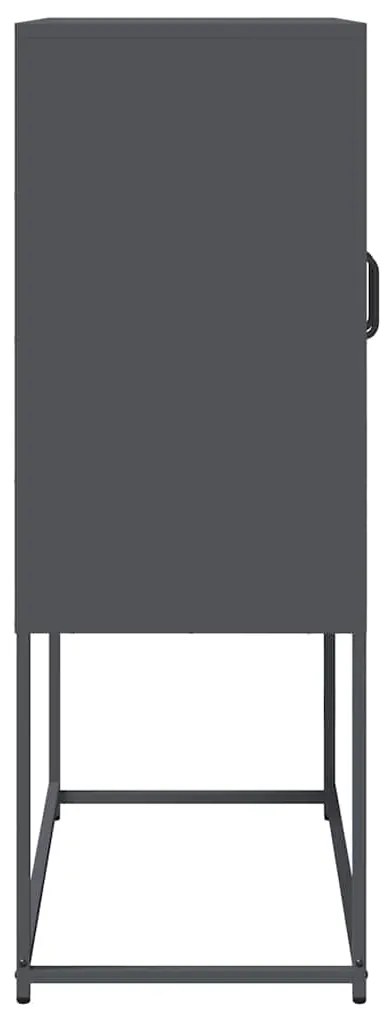 Aparador alto 68x39x107 cm aço antracite