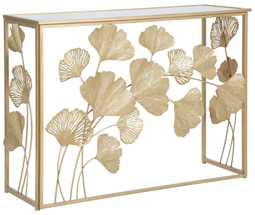 CONSOLA DE FERRO FOLHA 108X36,5X80 CM