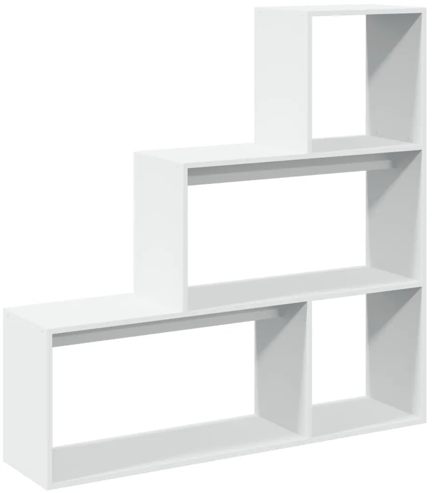Estante divisória 3 níveis 123x29x123 derivados madeira branco