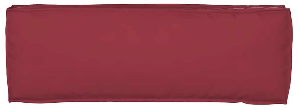 Almofada de Palete para Banco Bordô 120 x 40 x 8 cm - Tecido Oxford