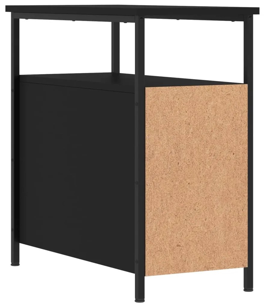 Mesa de cabeceira 30x60x60 cm derivados de madeira preto