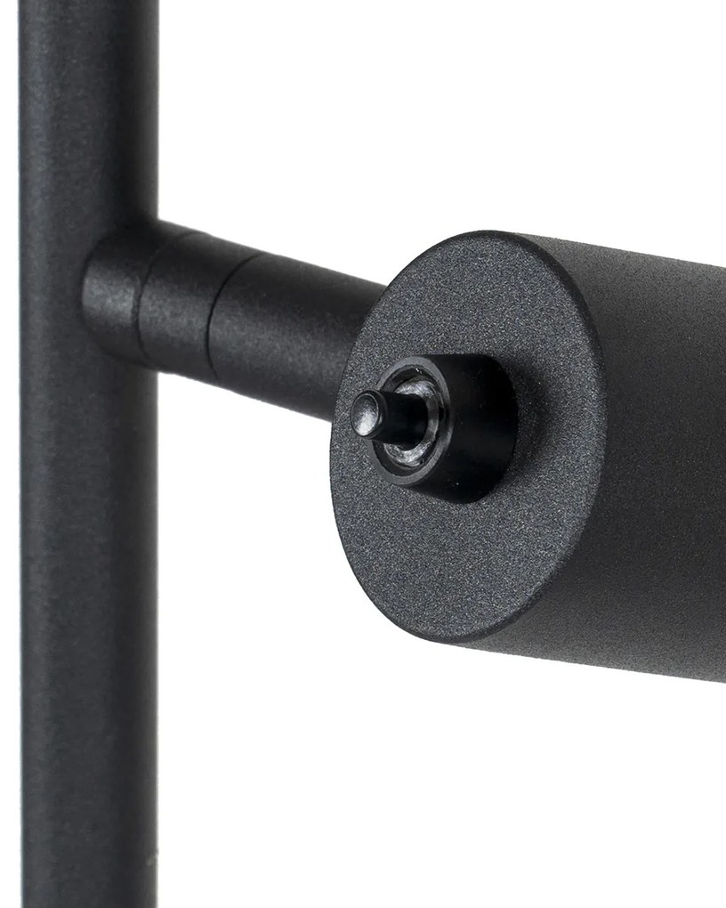 LED Candeeiro de pé inteligente preto com dourado, incl. 2 WiFi A60 - Stijn Moderno