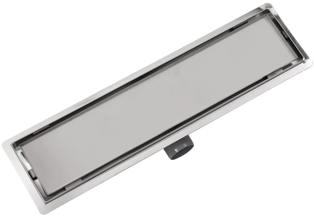 Dreno de chuveiro linear 530x140 mm aço inoxidável