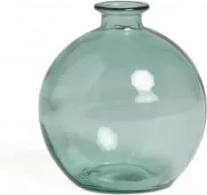 Vaso Em Vidro Kimma Verde Água-marinha - Sklum