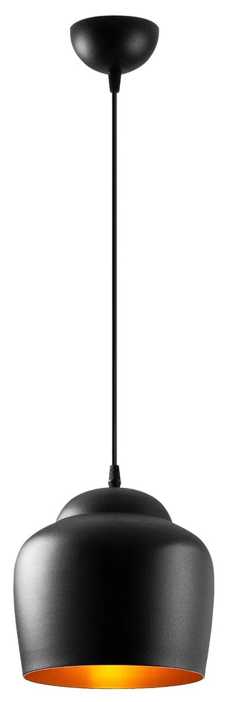 Candeeiro de Teto Dodo – Preto – 22 x 22 cm
