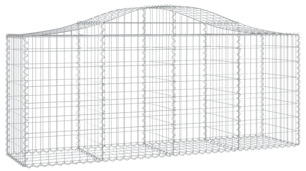 Cestos gabião arqueados 11pcs 200x50x80/100cm ferro galvanizado