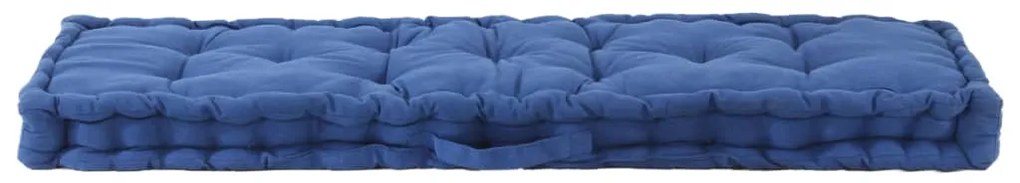 Almofadões para sofá de paletes 2 pcs algodão azul-claro