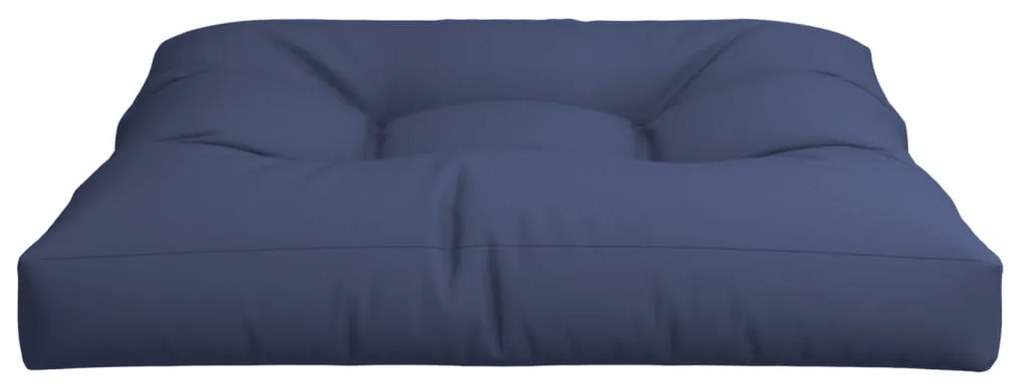 Almofadão para sofá de paletes 80x80x12 cm tecido azul-marinho