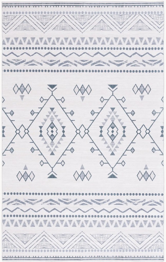 Tapete artesanal de pelo curto Evangeline