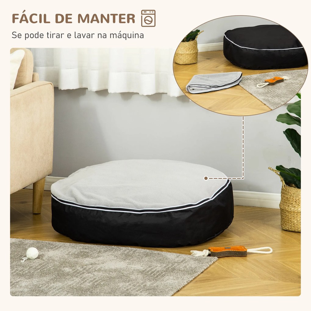 PawHut Cama para Cães e Gatos Lavável com Capa Removível Almofada para