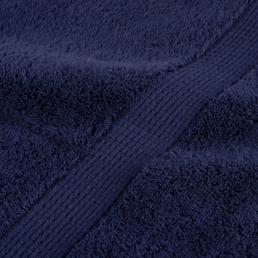 12pcs Conjunto toalha premium SOLUND 600 gsm azul-marinho