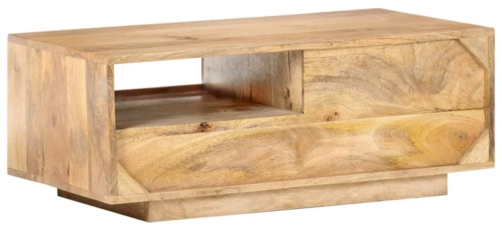 Mesa de centro 90x50x35 cm madeira de mangueira maciça
