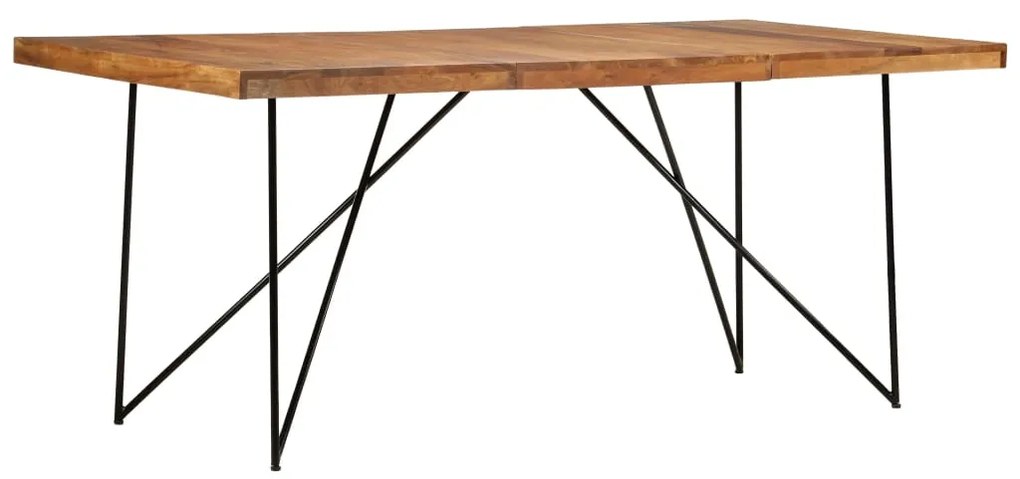 Mesa de jantar 180x90x76 cm madeira de acácia maciça