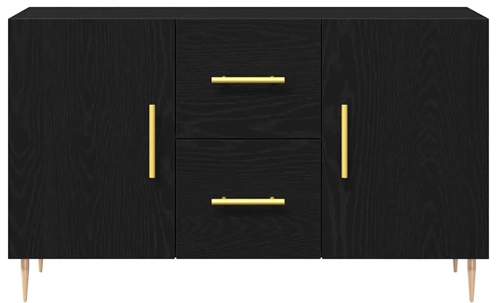 Buffet vidaXL Preto Carvalho 100x36x60 cm Madeira de Engenharia