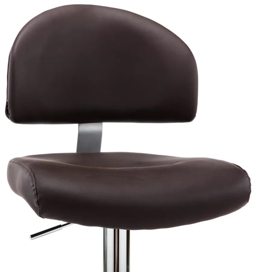 Banco de bar couro artificial castanho