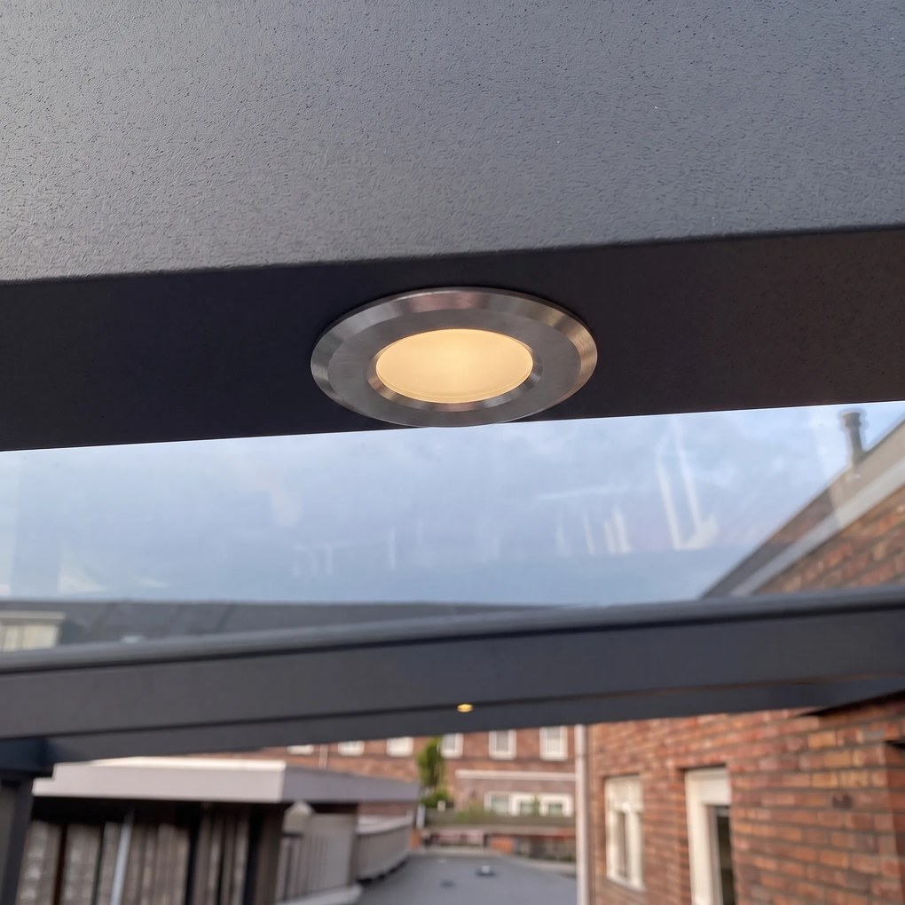 Conjunto de 5 focos embutidos modernos alumínio incluindo LED IP67 - Linsey