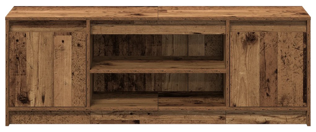 Gabinete para TV com LED Madeira Velha 139.5x34x50 cm Madeira Revestid