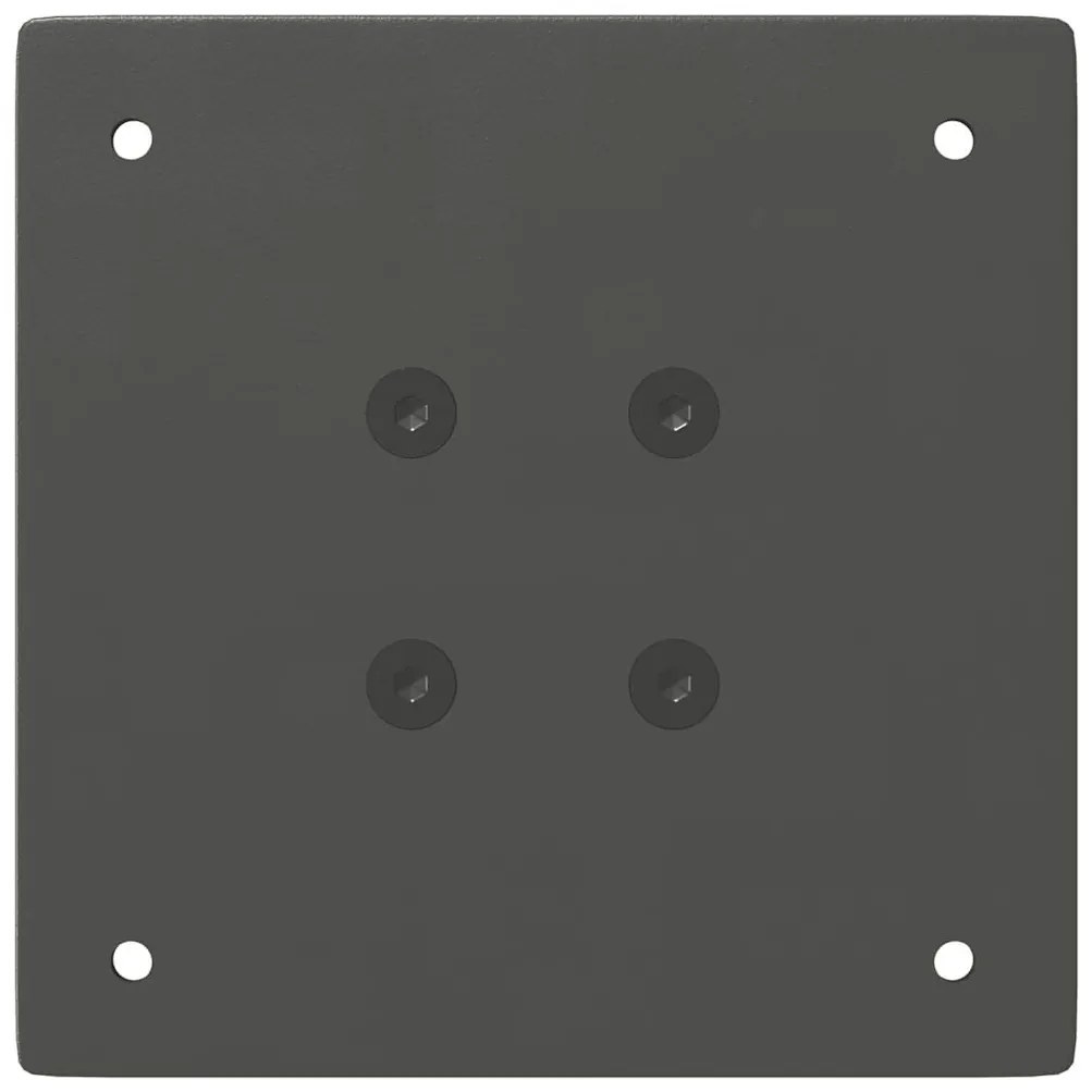 Pés de mesa de console 4 peças antracite 72 cm aço