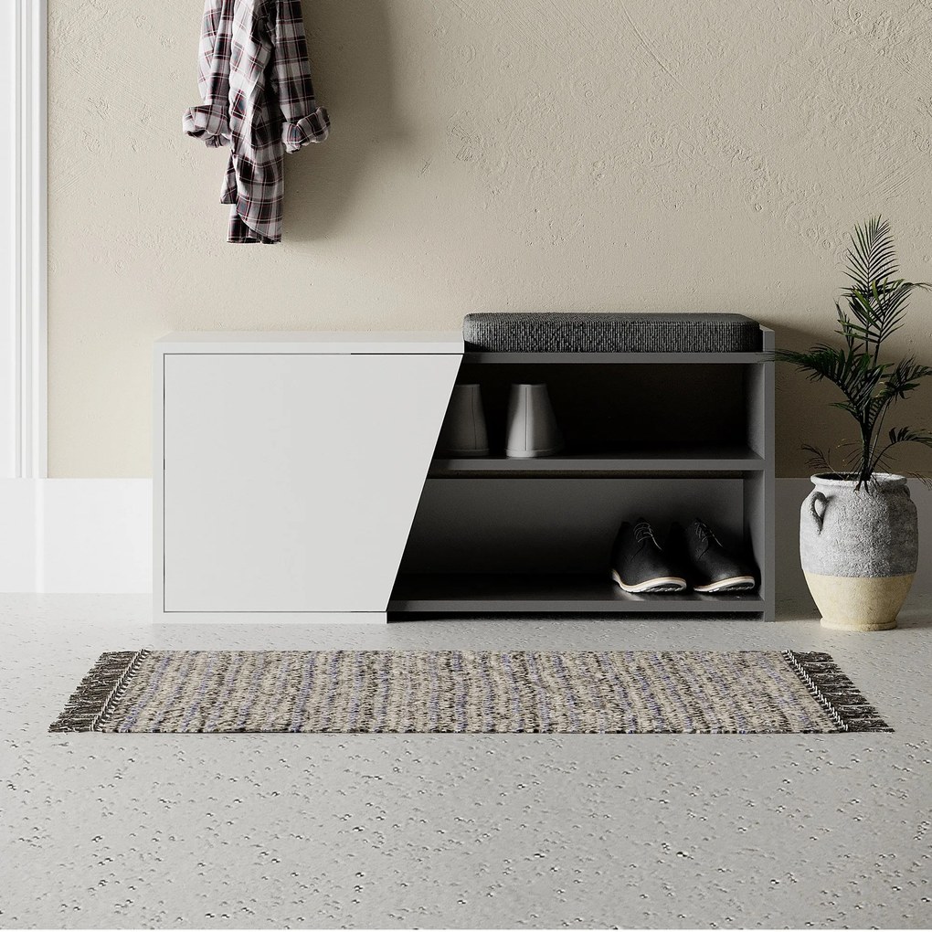 Sapateira Fiona com Prateleiras e Soft-Close – 104x47x37 cm – Antracit