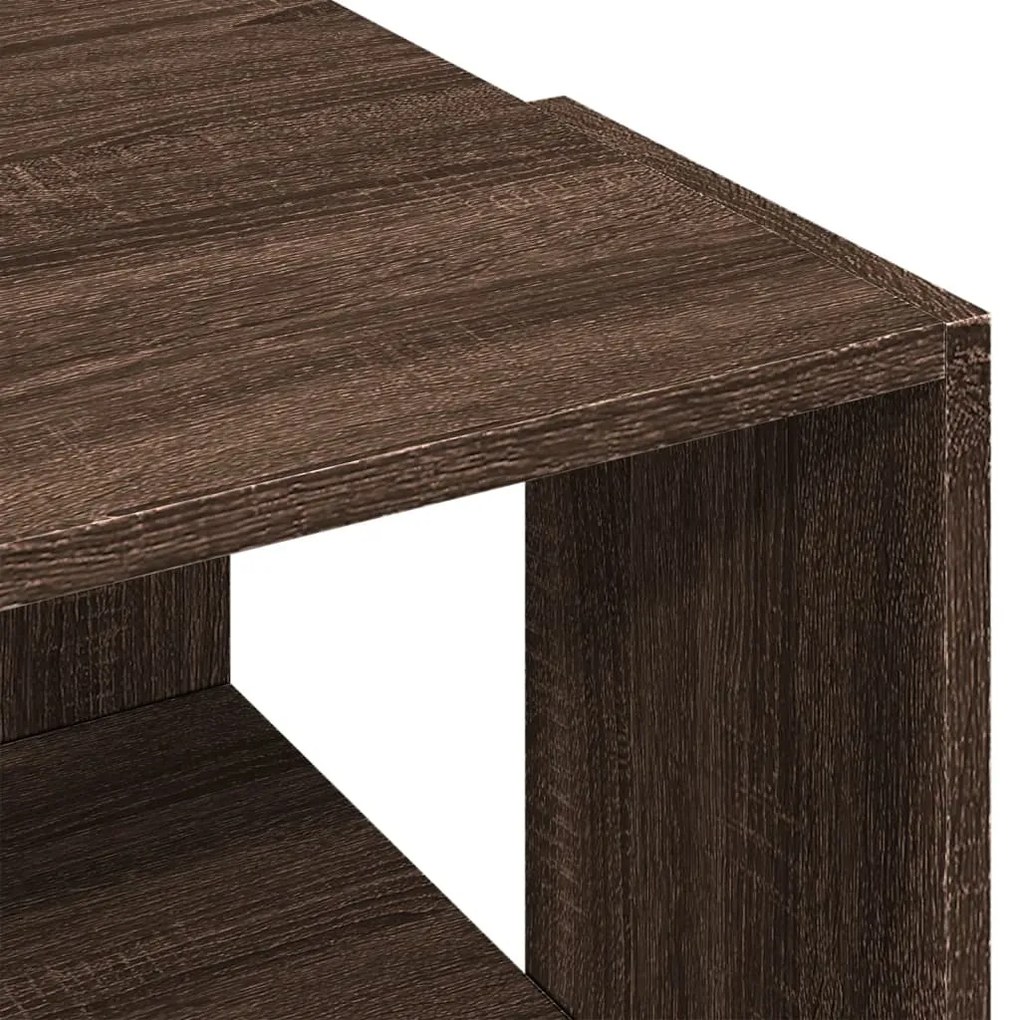 Mesa de centro 89,5x48x30cm derivados madeira carvalho castanho