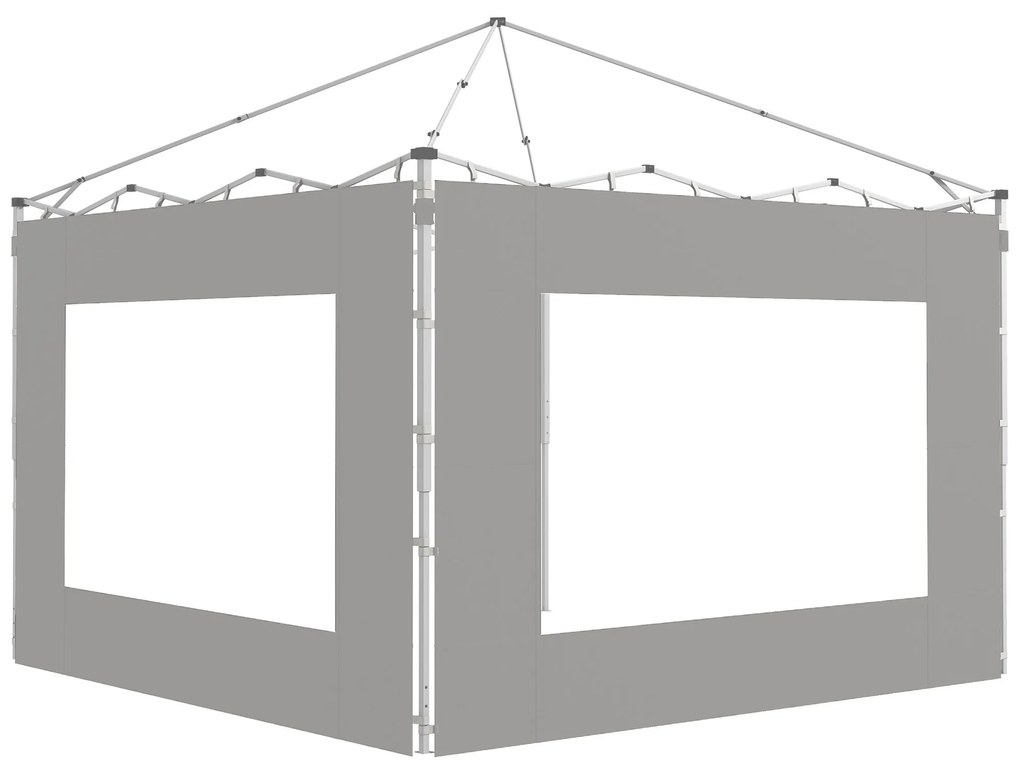 Paredes Laterais para Tenda de 2 Painéis 295x195 cm Paredes Laterais d