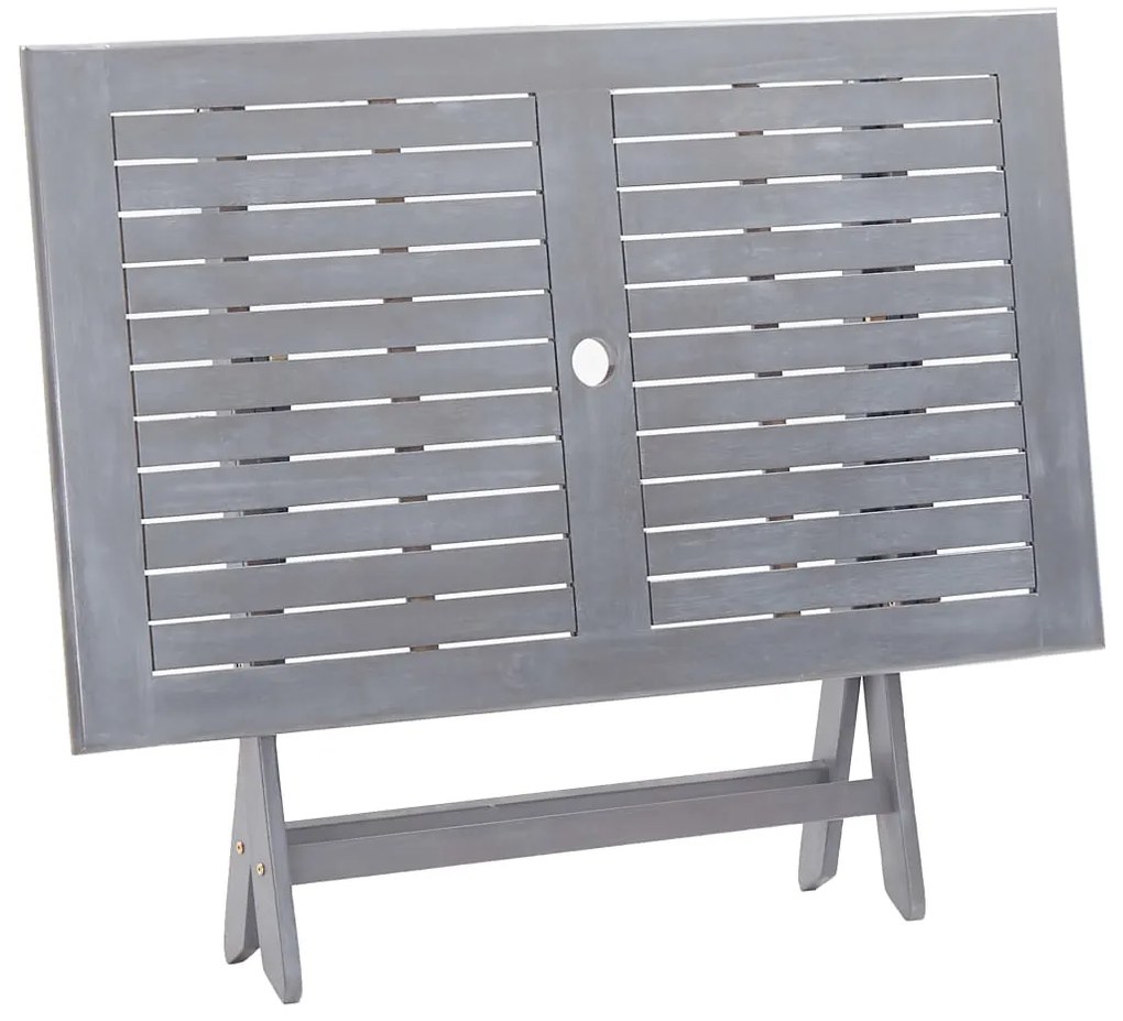 Mesa de jardim dobrável 120x70x75 cm madeira de acácia maciça