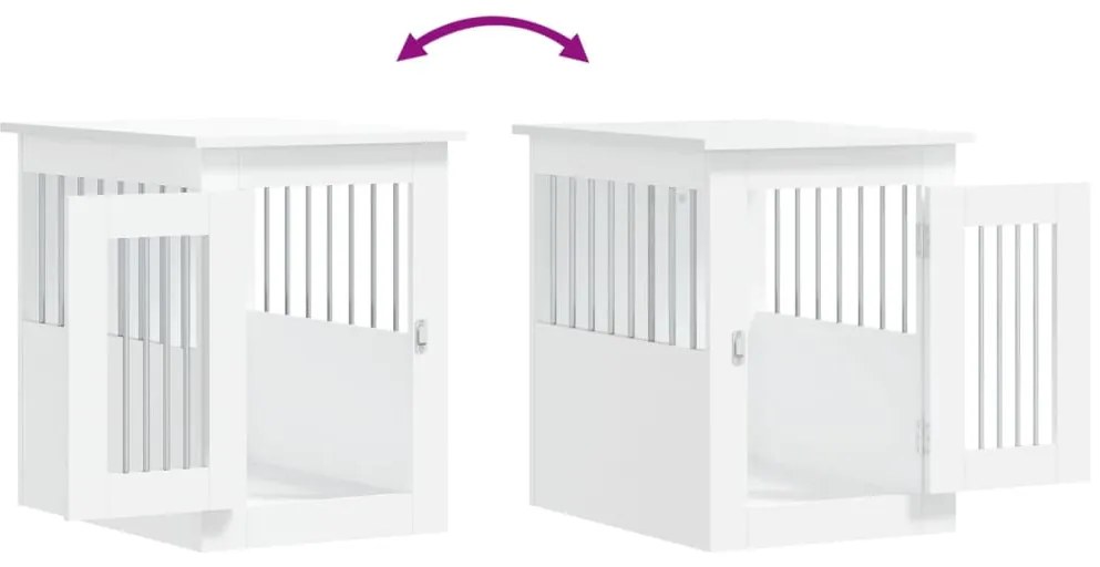 Móvel casota para cão 45x62x59 cm derivados de madeira branco