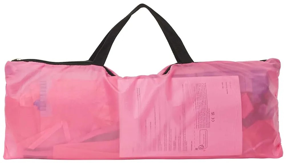 Tenda de brincar infantil com 250 bolas 69x94x104 cm rosa