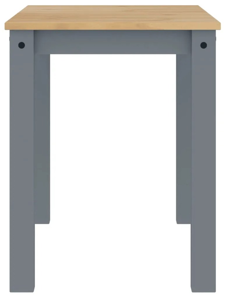 Mesa de jantar Panama 117x60x75 cm pinho maciço cinzento