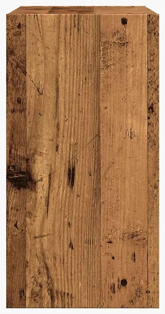 Mesa de apoio madeira velha 50x26x50 cm madeira trabalhada