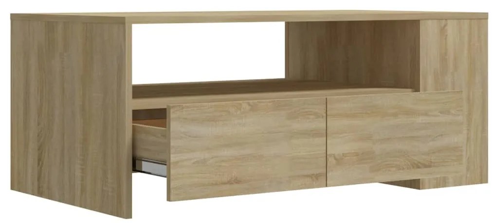 Mesa de centro 102x55x42 cm madeira processada carvalho sonoma