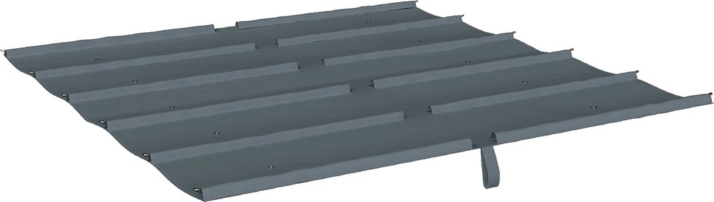Lona substituição para pérgula  3 x 3 m (NÃO INCLUIDA) - Lona  para pérgula retrátil de, poliéster 180 g/m³, proteção UV 30+, cinzento escuro