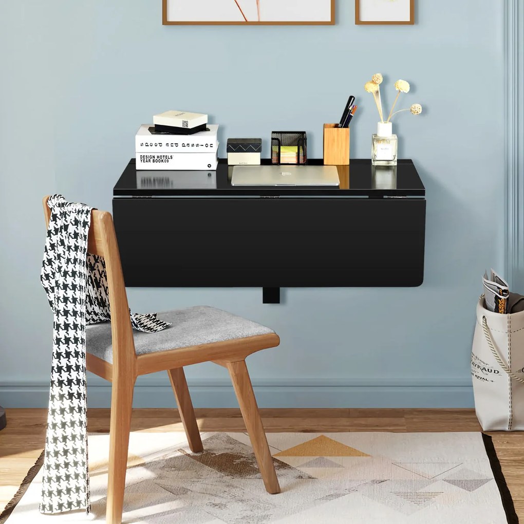 Secretária de Parede Dobrável "FlexDesk" – Escrivaninha Flutuante para