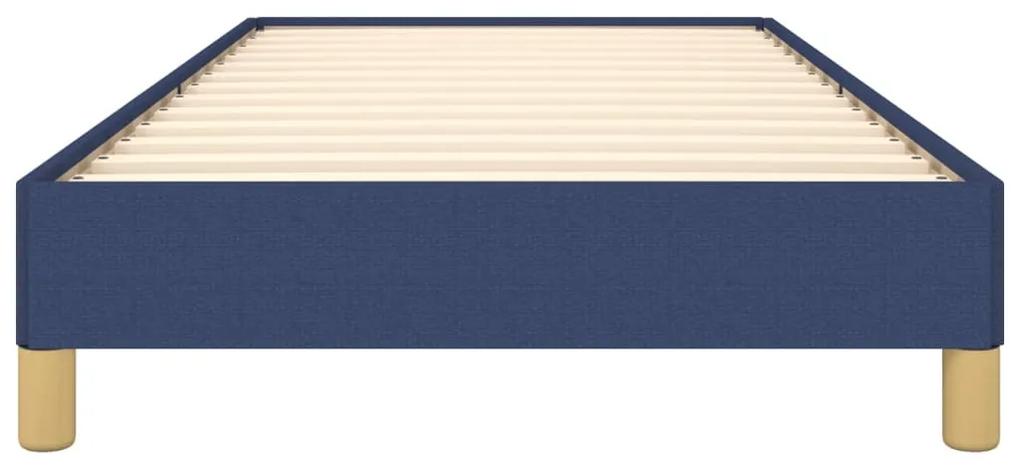 Estrutura de cama 100x200 cm tecido azul