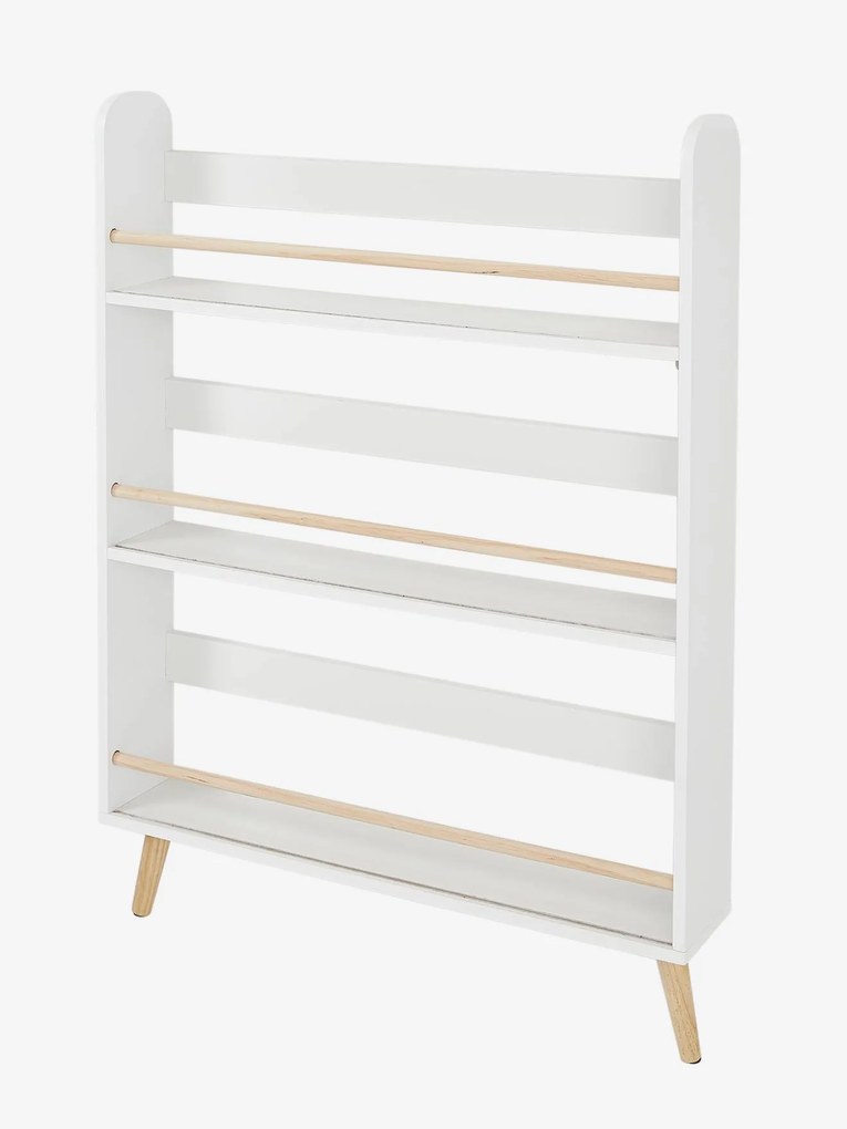 Estante de livros Montessori, Confetes branco claro bicolor/multicolo