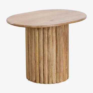 Mesa lateral de madeira de manga Barnet A - Sklum