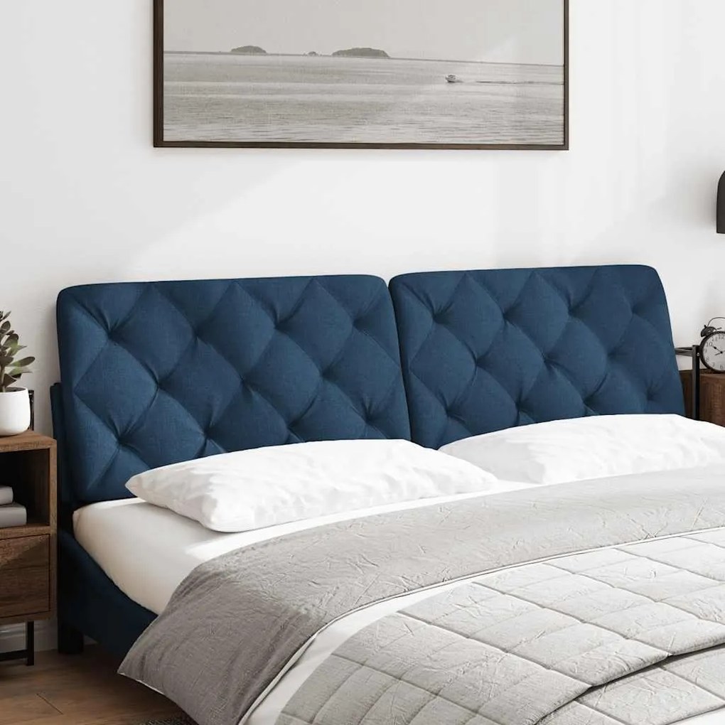Almofadão de cabeceira 180 cm tecido azul