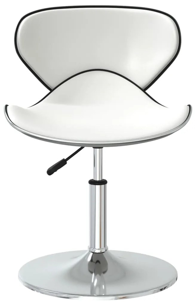 Cadeiras de jantar 2 pcs couro artificial branco