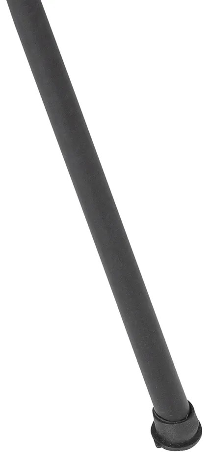 Candeeiro de pé tripé oriental bambu com preto - Evalin