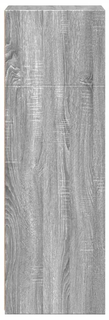 Armário alto 45x41x124 cm madeira processada sonoma cinza