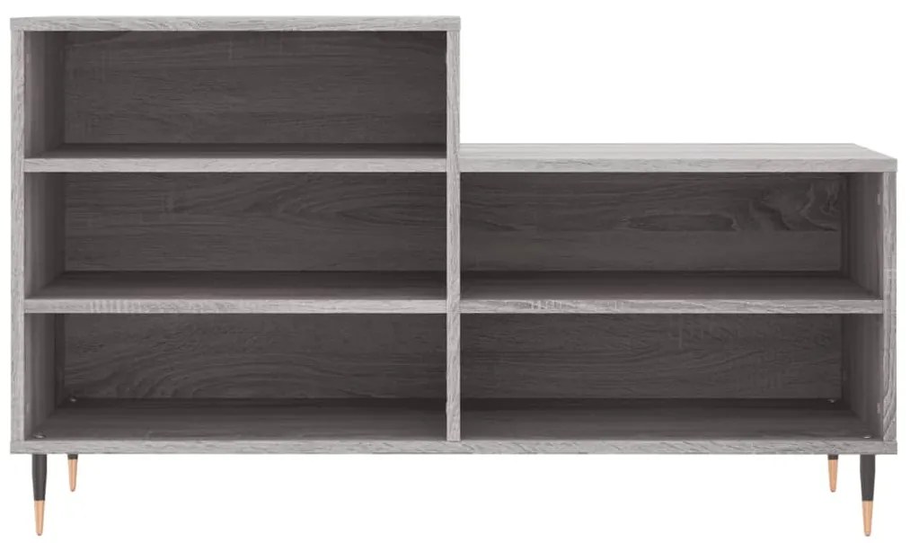 Sapateira 102x36x60 cm derivados de madeira cinzento sonoma