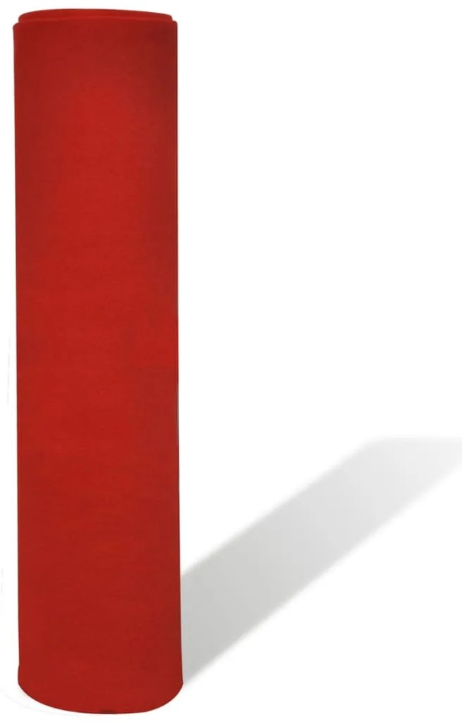 Tapete vermelho 1 x 5 m, pesado 400 g/m2