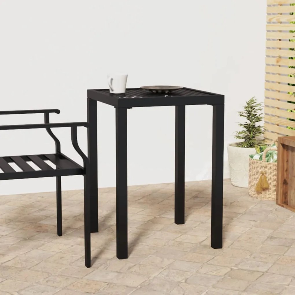 362742 vidaXL Mesa de jardim 50x50x72 cm aço antracite
