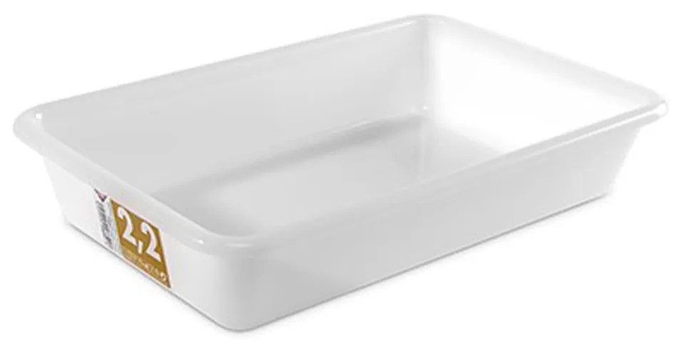 Tabuleiro Plástico Frigo Oporto Branco 2.2l 19X14.5X6cm