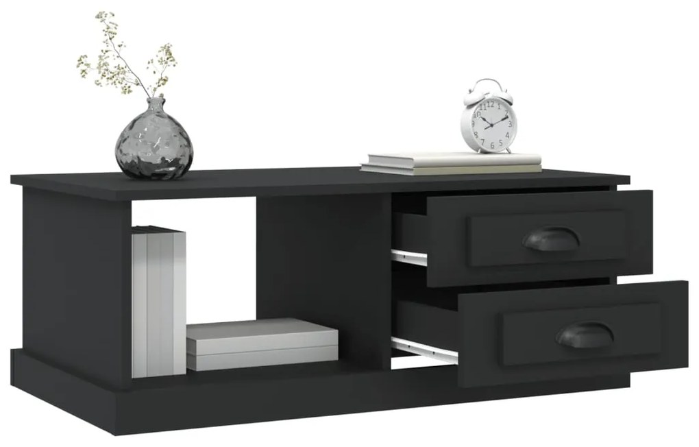 Mesa de centro 90x50x35 cm derivados de madeira preto