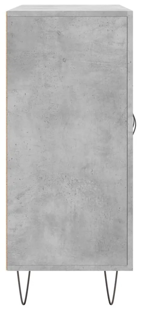 Aparador 90x34x80 cm madeira processada cinza cimento